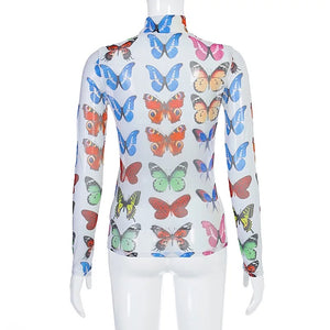 Butterfly Mesh Top - FORWARDLY AWKWARD